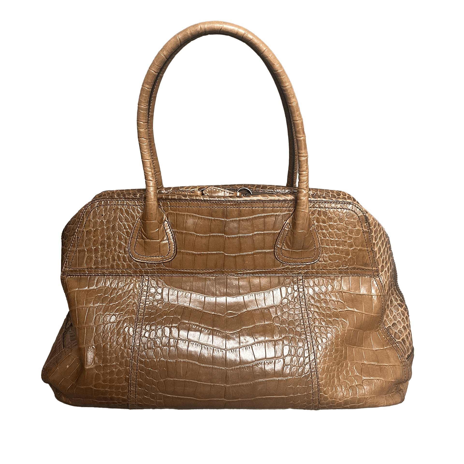 Prada - Prada Prada-Tasche mit Krokodilprägung Koffer24 von Prada