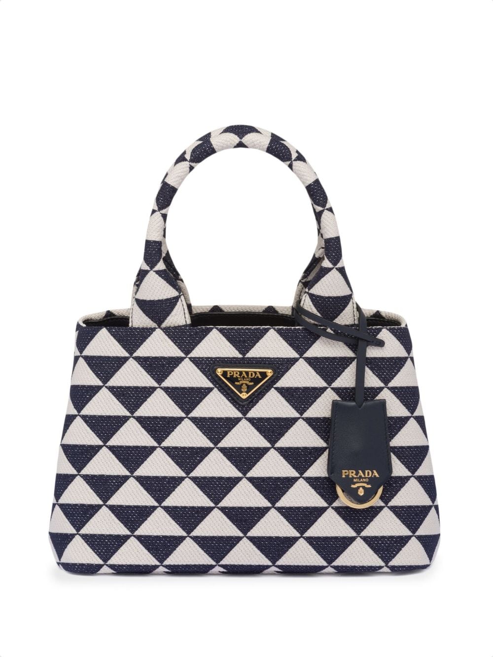 Prada Shopper mit Stickerei - Blau von Prada