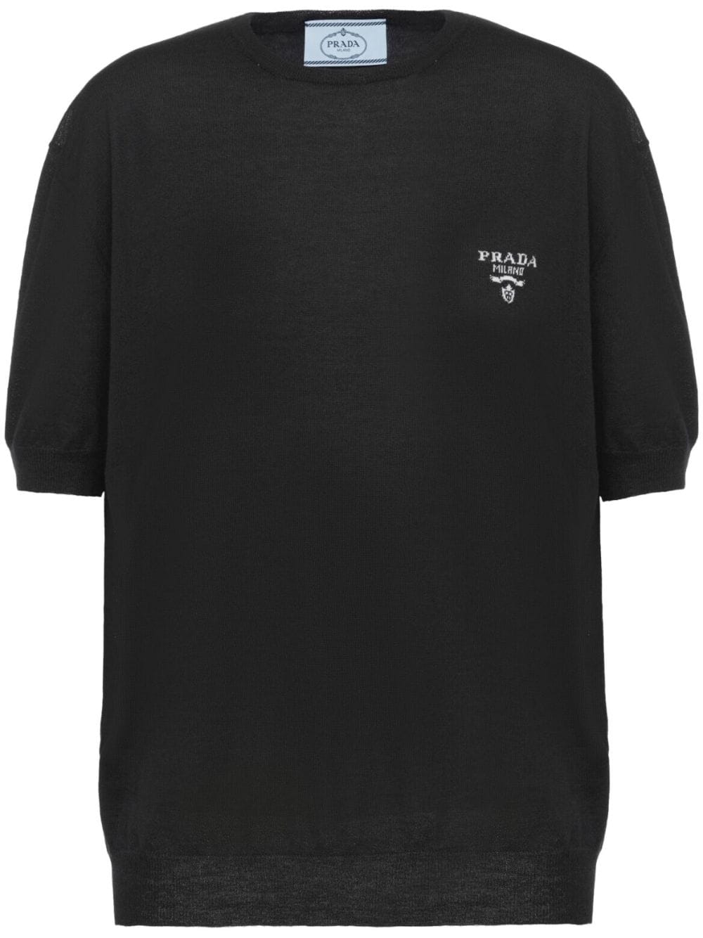 Prada Pullover mit Logo-Stickerei - Schwarz von Prada