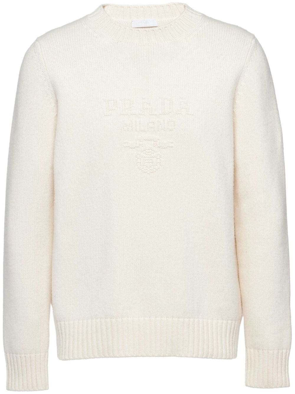 Prada Pullover mit Logo-Stickerei - Weiß von Prada