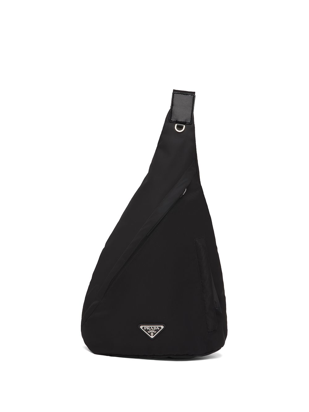 Prada Re-Nylon Rucksack mit Logo-Schild - Schwarz von Prada