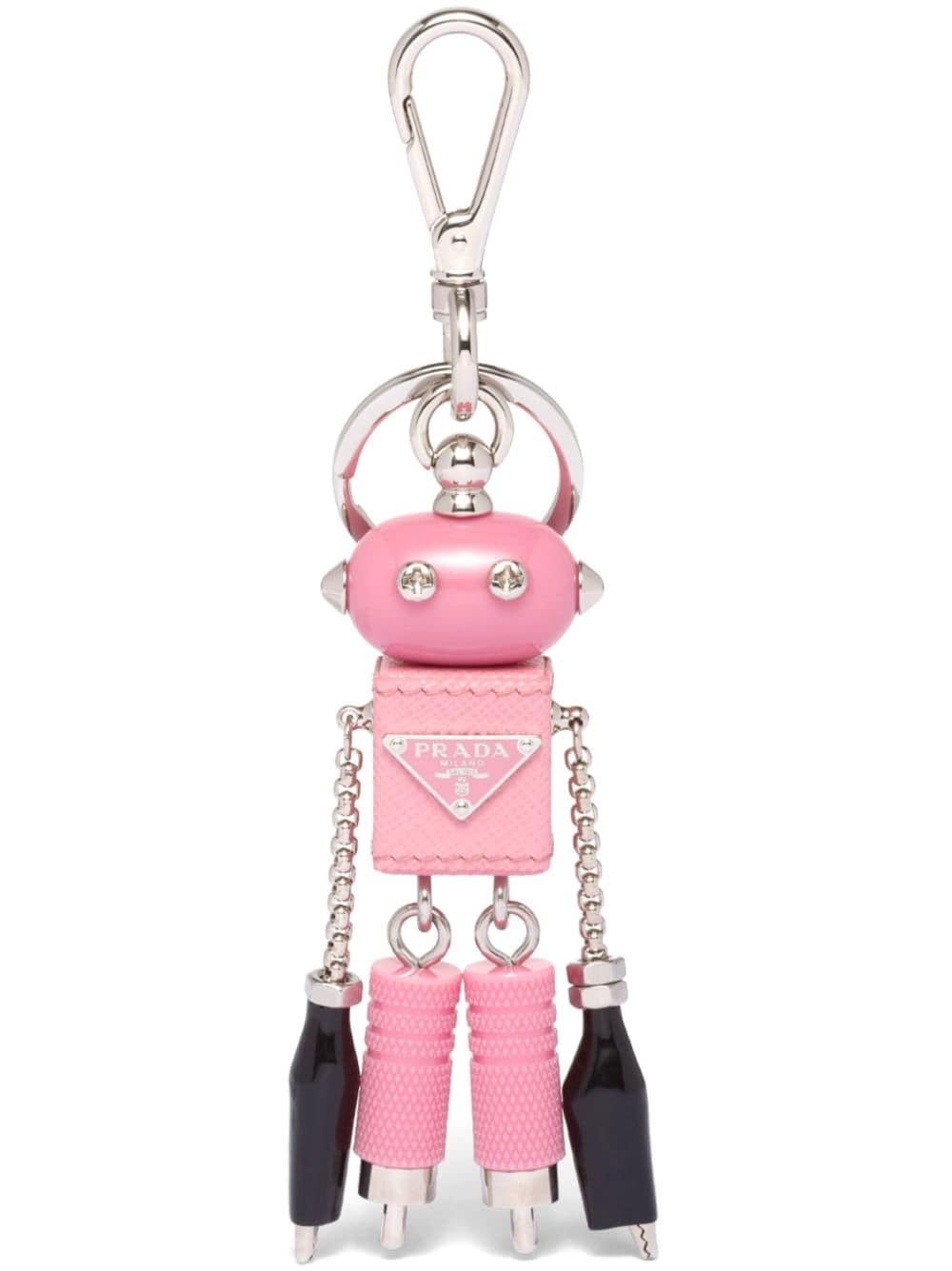 Prada Robot Saffiano leather keychain - Rosa von Prada