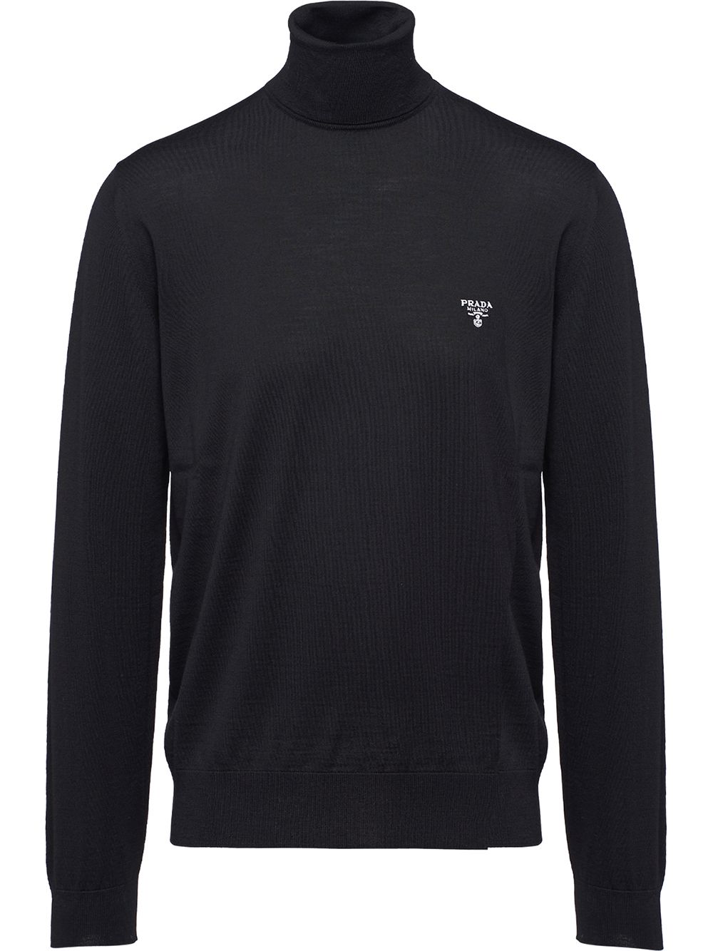 Prada Rollkragenpullover mit Logo-Print - Schwarz von Prada