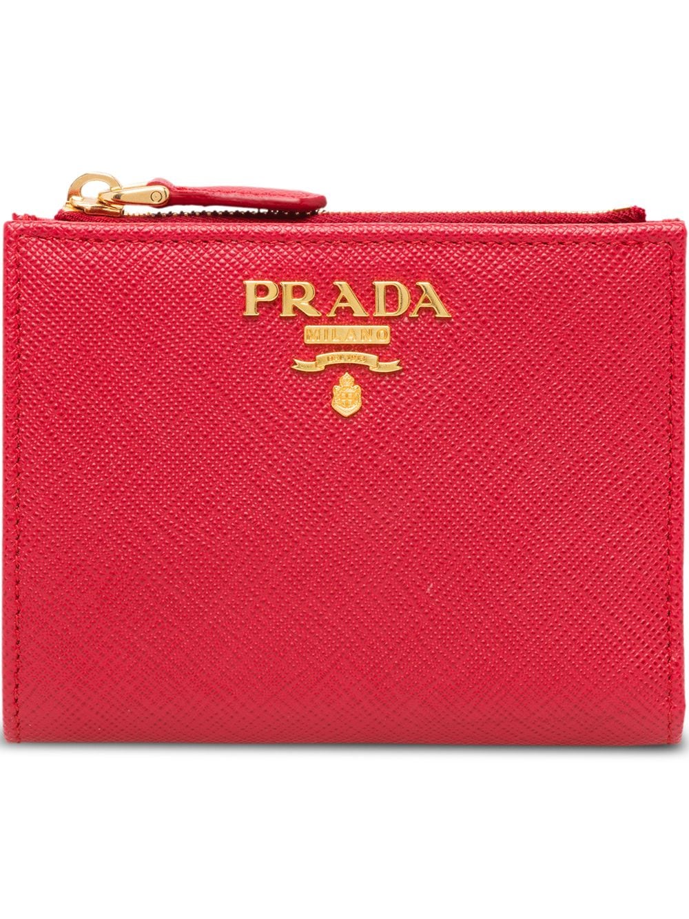 Prada Portemonnaie aus Saffiano-Leder - Rot von Prada