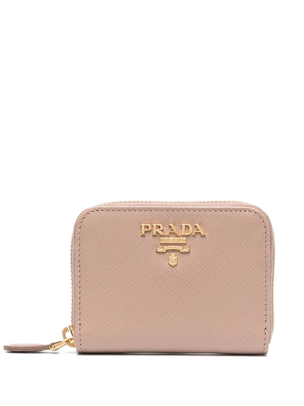 Prada Saffiano-Portemonnaie - Nude von Prada