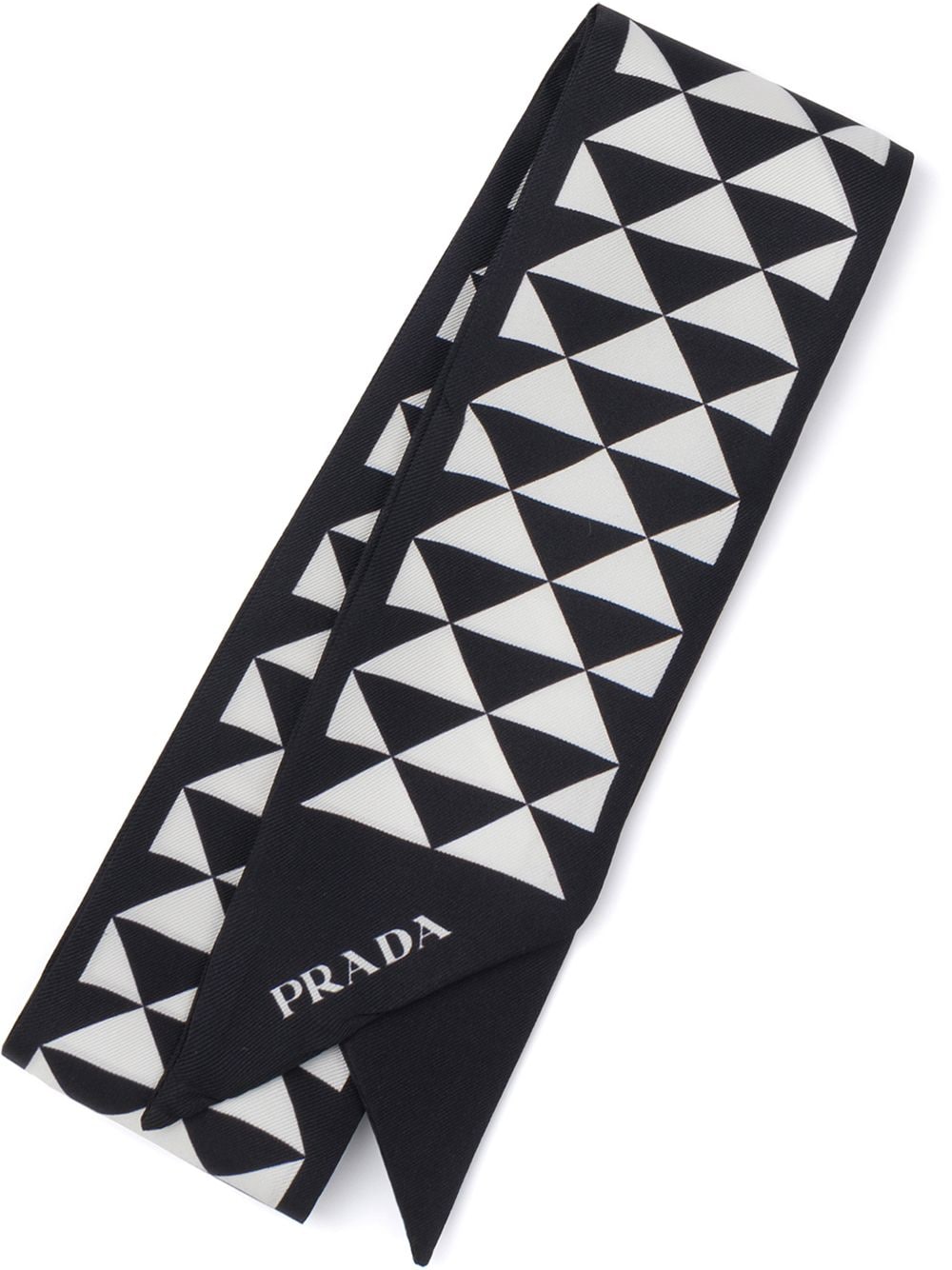 Prada Schal mit Print - Schwarz von Prada