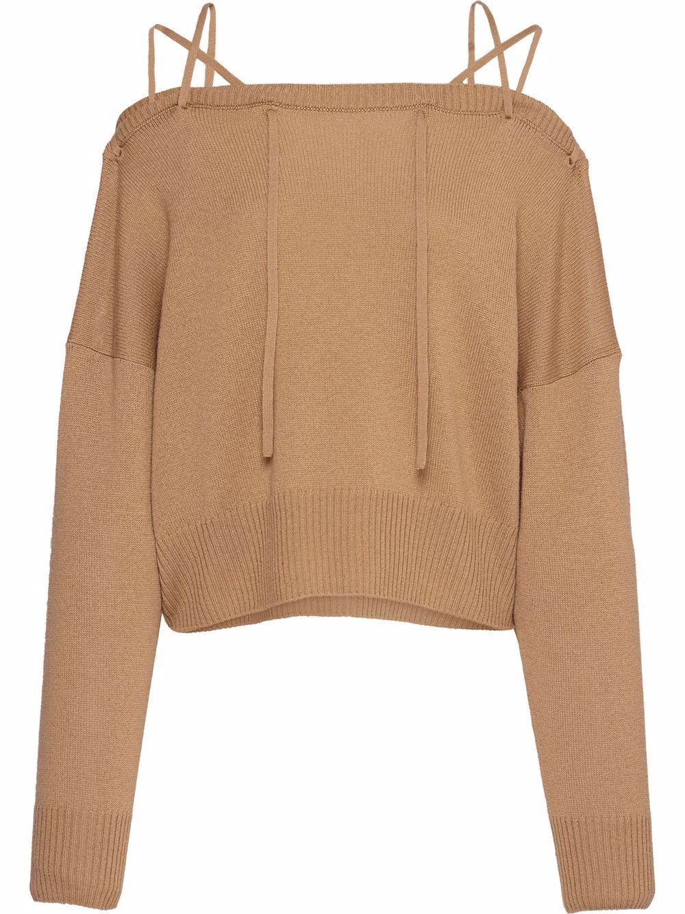 Prada Schulterfreier Pullover - Nude von Prada