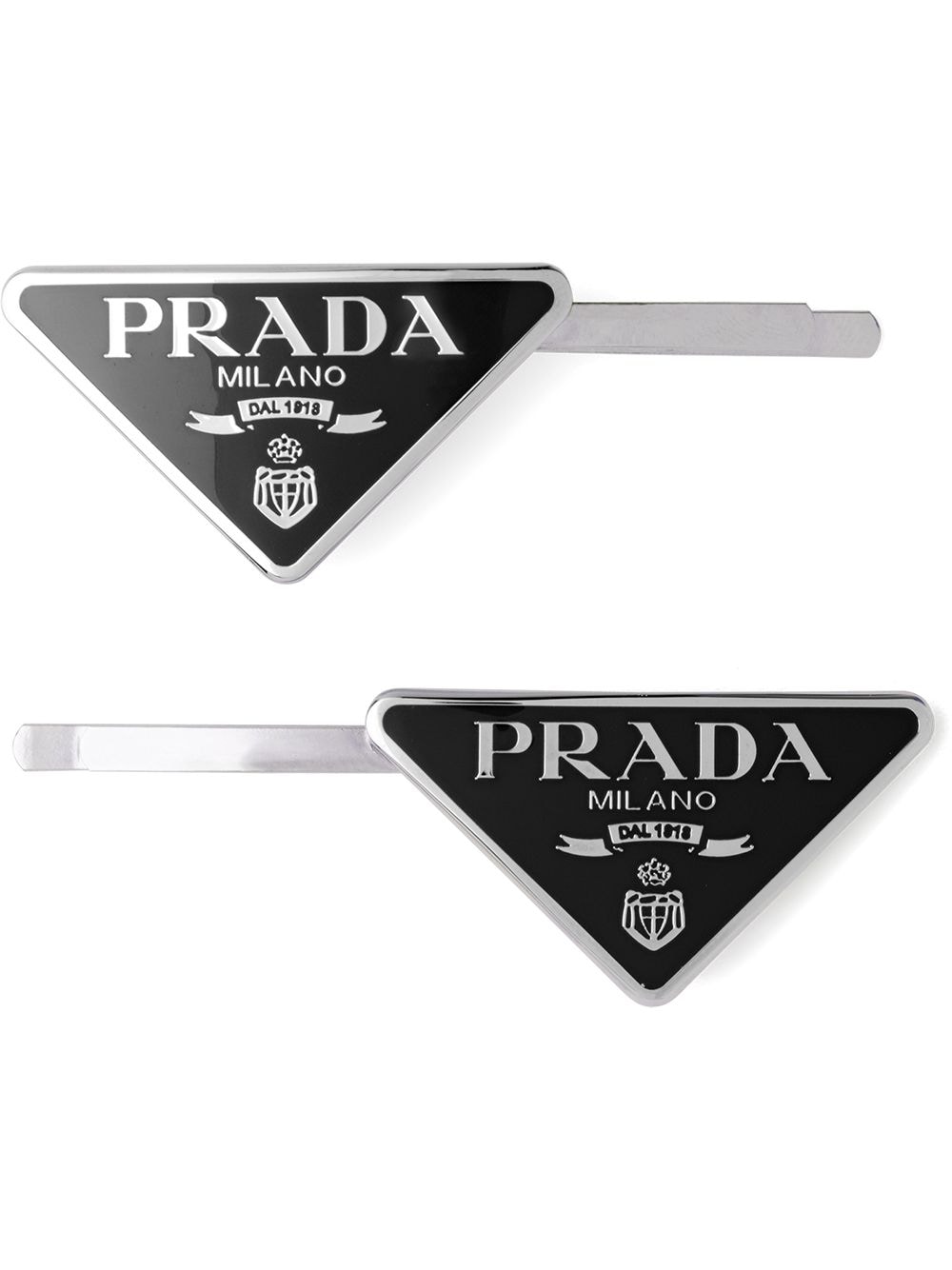 Prada Set aus zwei Haarspangen - Schwarz von Prada