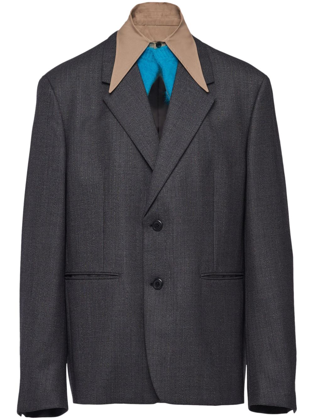 Prada Single-breasted wool jacket - Grau von Prada