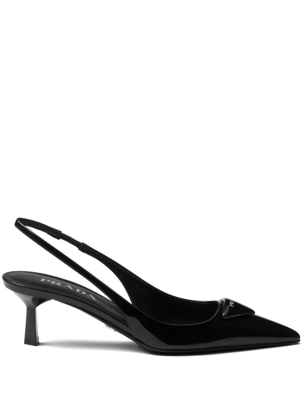 Prada Slingback-Pumps aus Lackleder 55mm - Schwarz von Prada