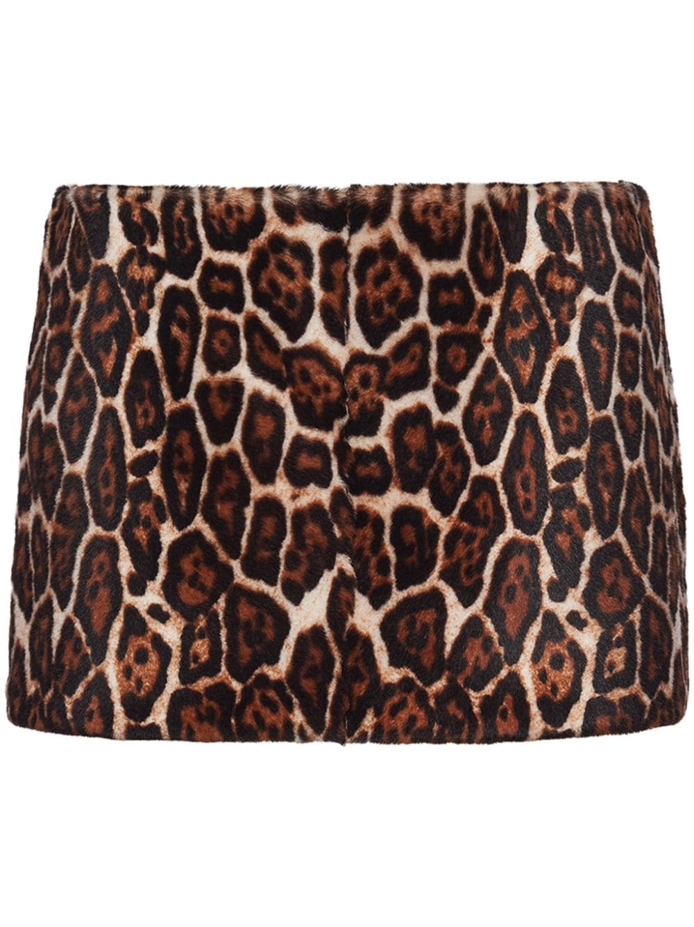 Prada Minirock mit Animal-Print - Braun von Prada