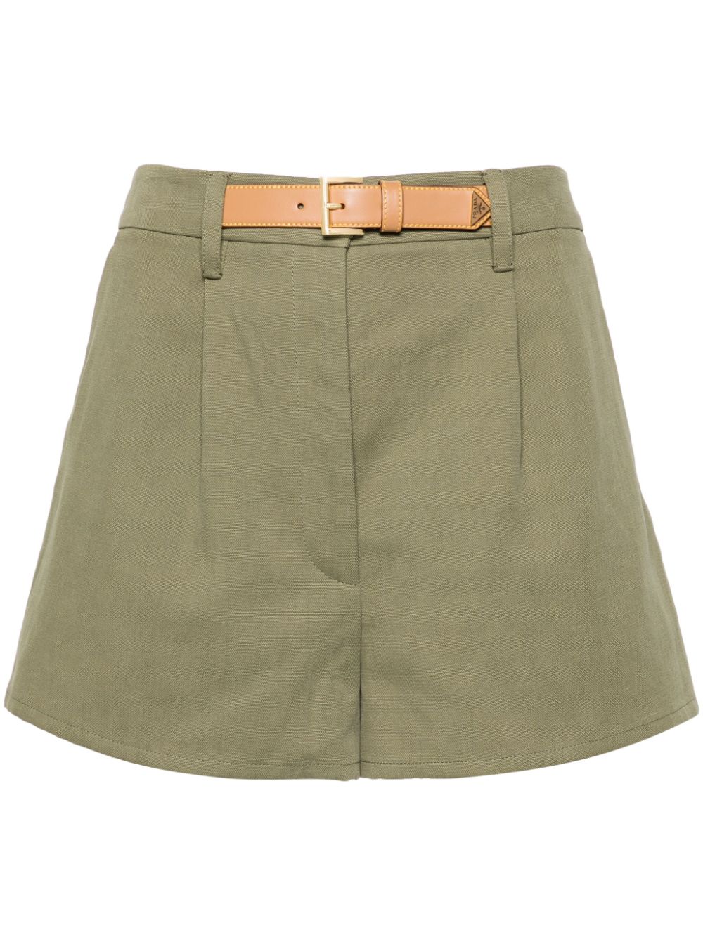 Prada Shorts mit Gürtel - Grün von Prada