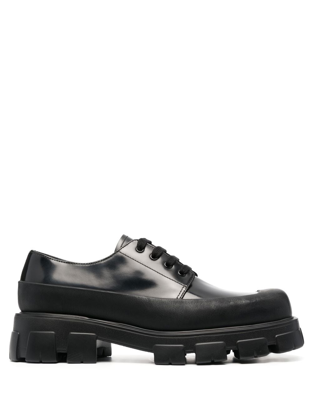 Prada Derby-Schuhe aus gebürstetem Leder - Schwarz von Prada