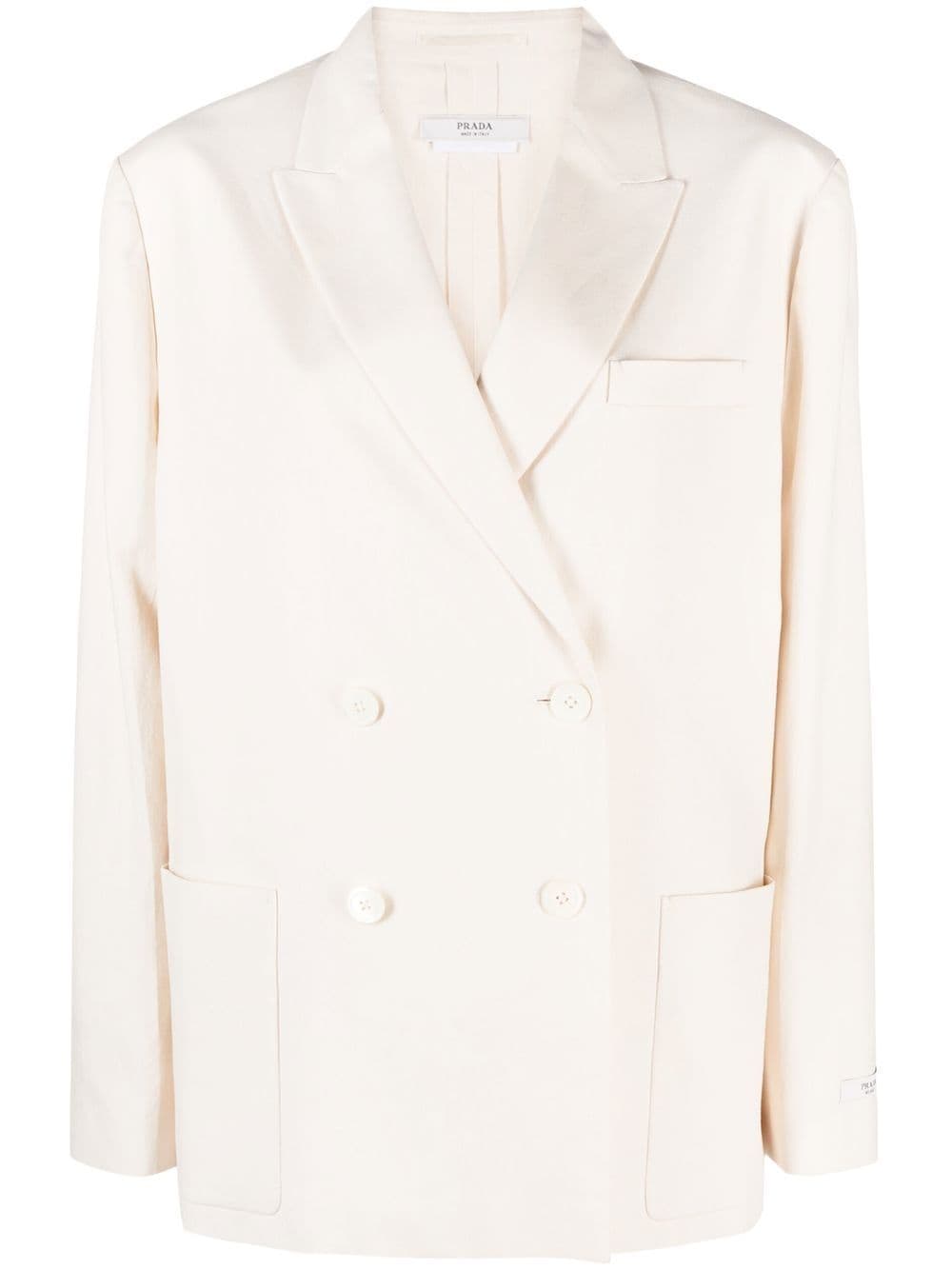 Prada Doppelreihiger Blazer - Nude von Prada