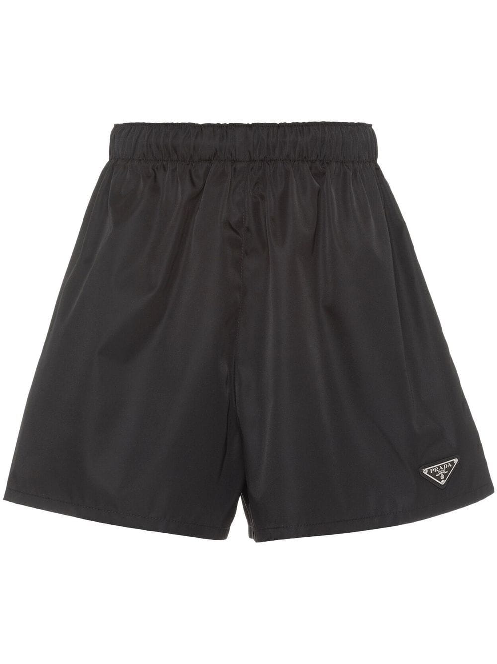 Prada Shorts mit emailliertem Logo - Schwarz von Prada