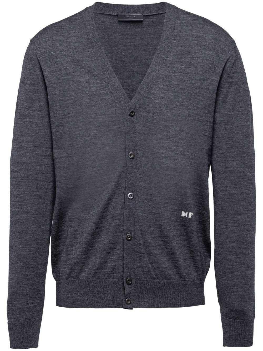 Prada Cardigan mit V-Ausschnitt - Grau von Prada