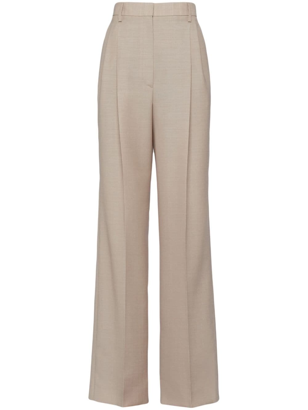 Prada Hose mit hohem Bund - Nude von Prada