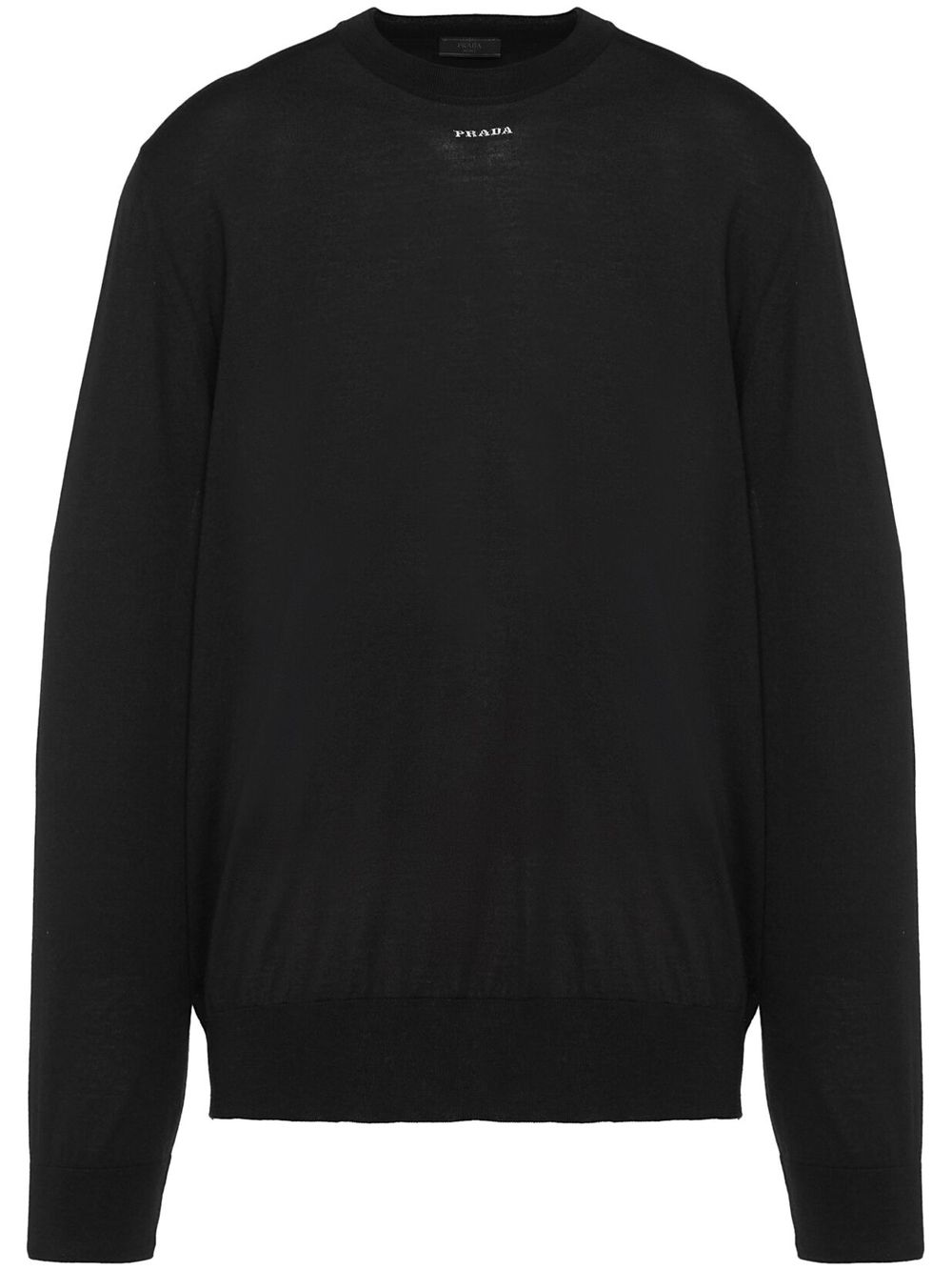 Prada Pullover mit Intarsien-Logo - Schwarz von Prada