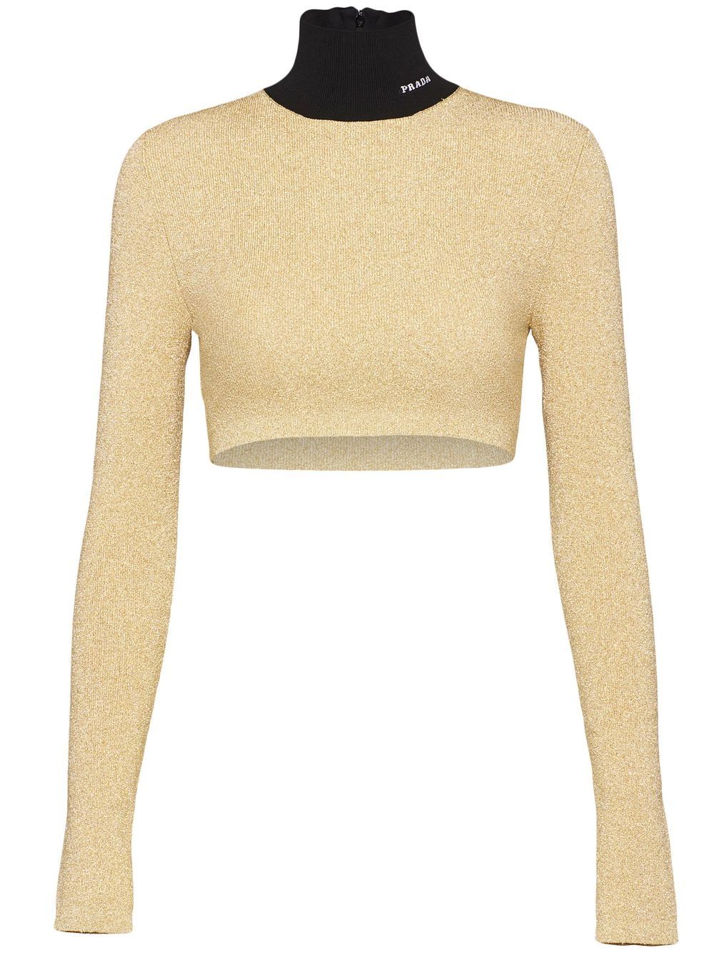 Prada Pullover mit Stehkragen - Gold von Prada