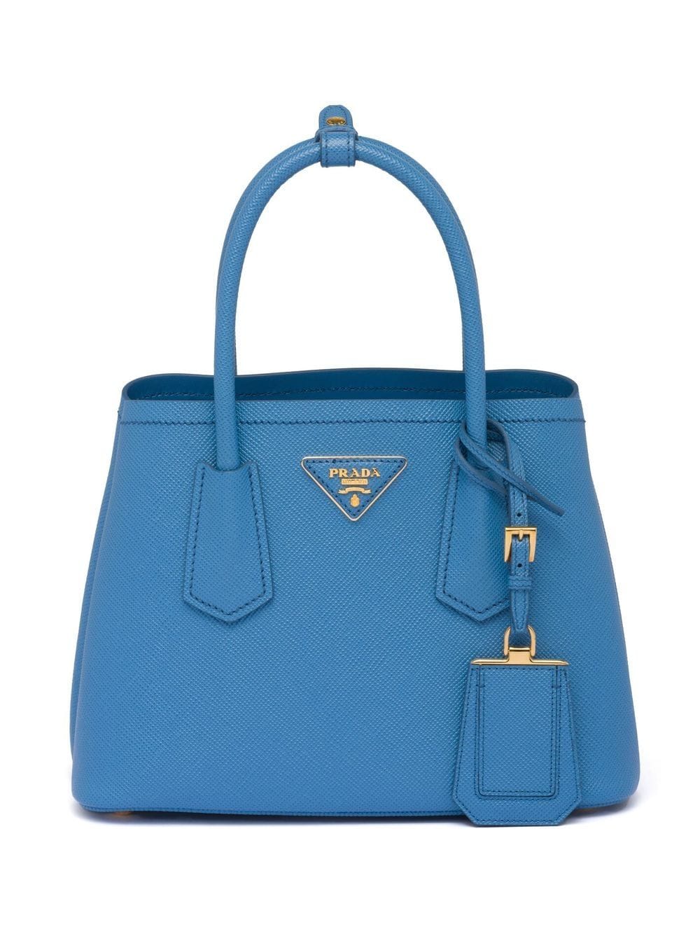 Prada Schultertasche mit Logo-Patch - Blau von Prada