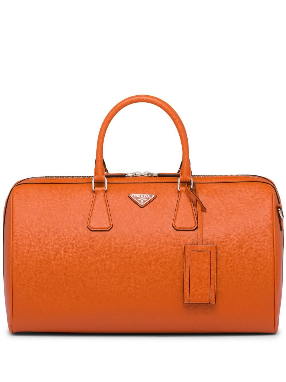 Prada Reisetasche mit Logo-Patch - Orange von Prada