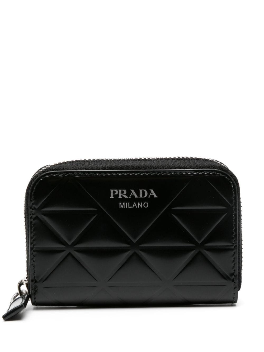 Prada Portemonnaie mit Logo-Prägung - Schwarz von Prada