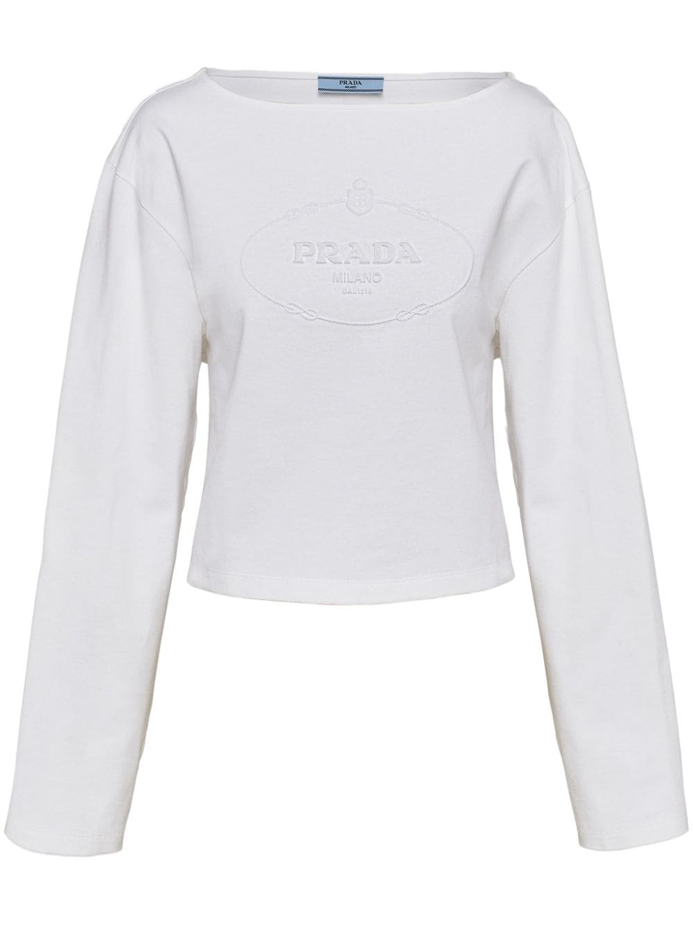 Prada T-Shirts mit Logo-Prägung - Weiß von Prada