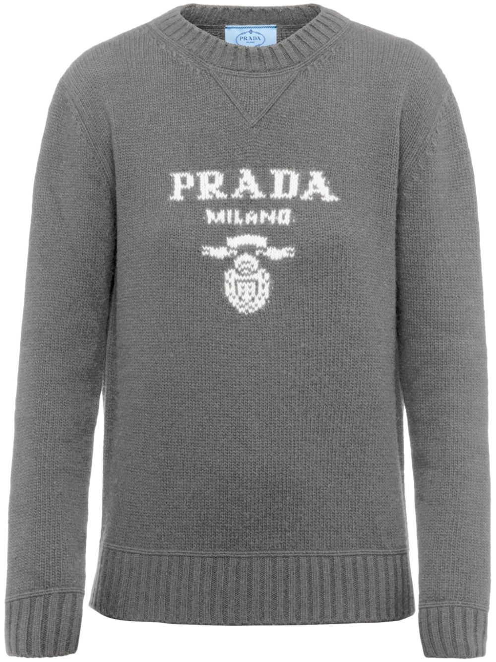 Prada Intarsien-Pullover aus Kaschmir - Grau von Prada