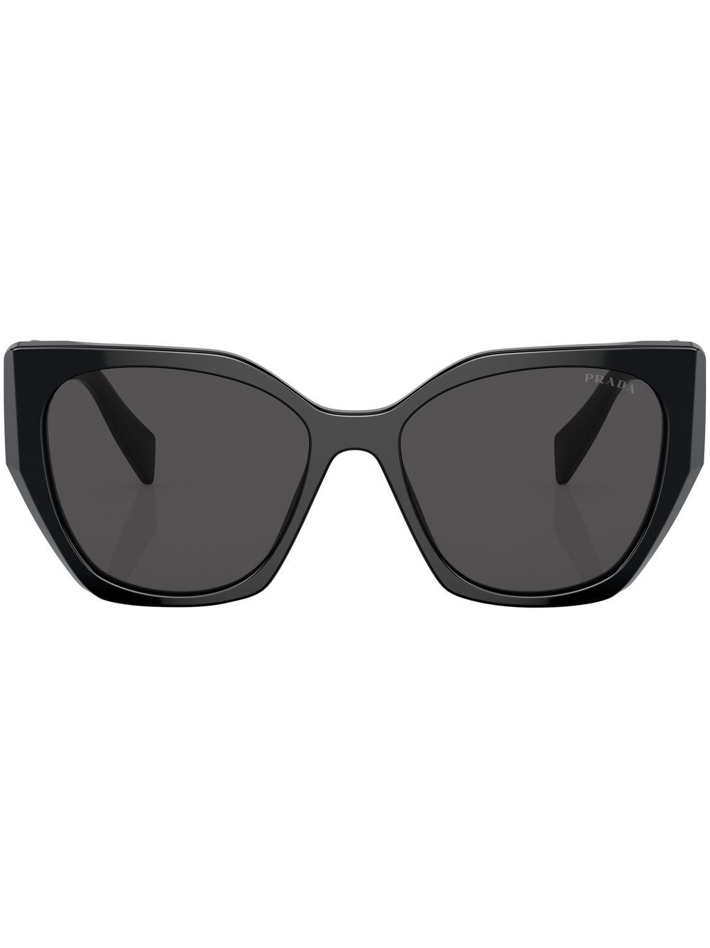 Prada Eyewear Cat-Eye-Sonnenbrille mit Logo - Schwarz von Prada Eyewear