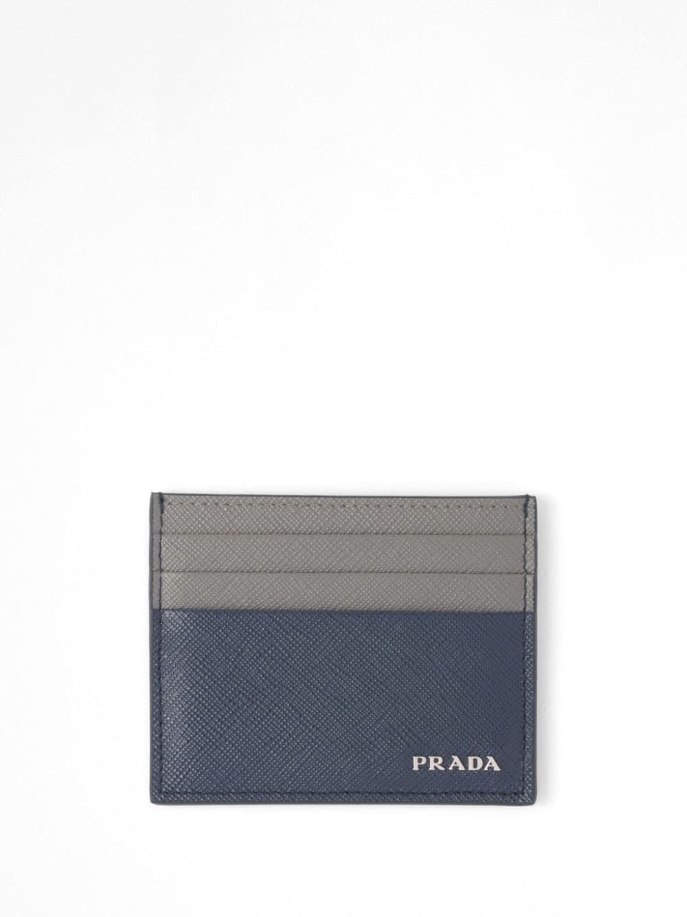 Prada Kartenetui mit Logo-Schild - Blau von Prada