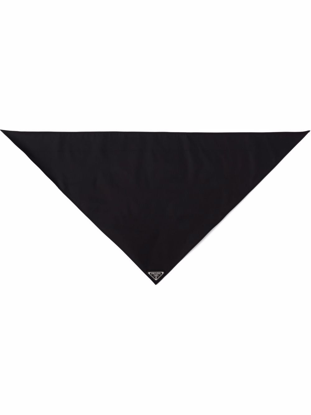 Prada Schal mit Logo-Schild - Schwarz von Prada