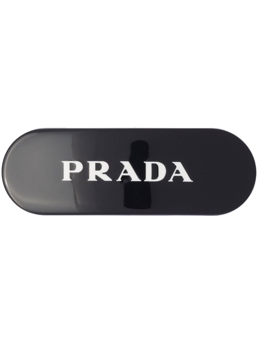 Prada Haarspange mit Logo-Print - Schwarz von Prada