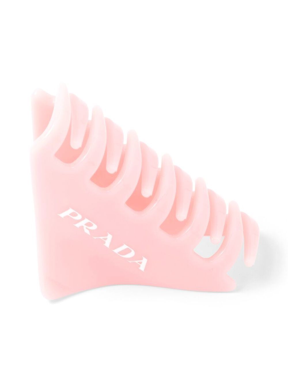 Prada Haarspange mit Logo-Print - Rosa von Prada