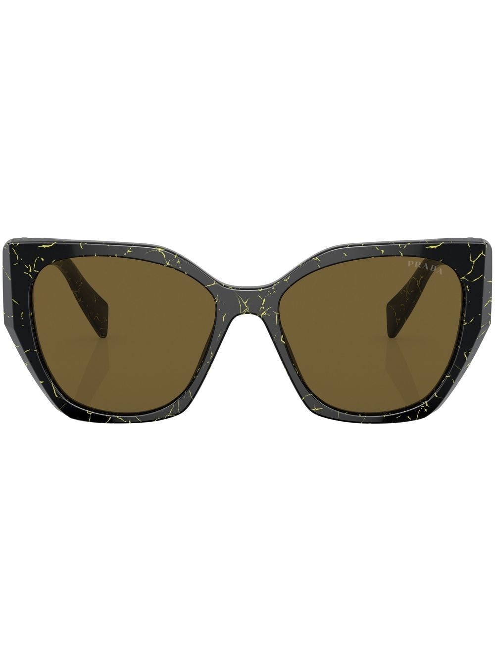 Prada Eyewear Cat-Eye-Sonnenbrille mit Print - Schwarz von Prada Eyewear