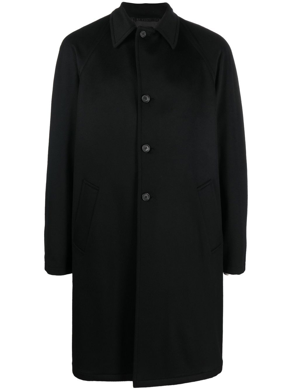 Prada Einreihiger Mantel mit Knöpfen - Schwarz von Prada