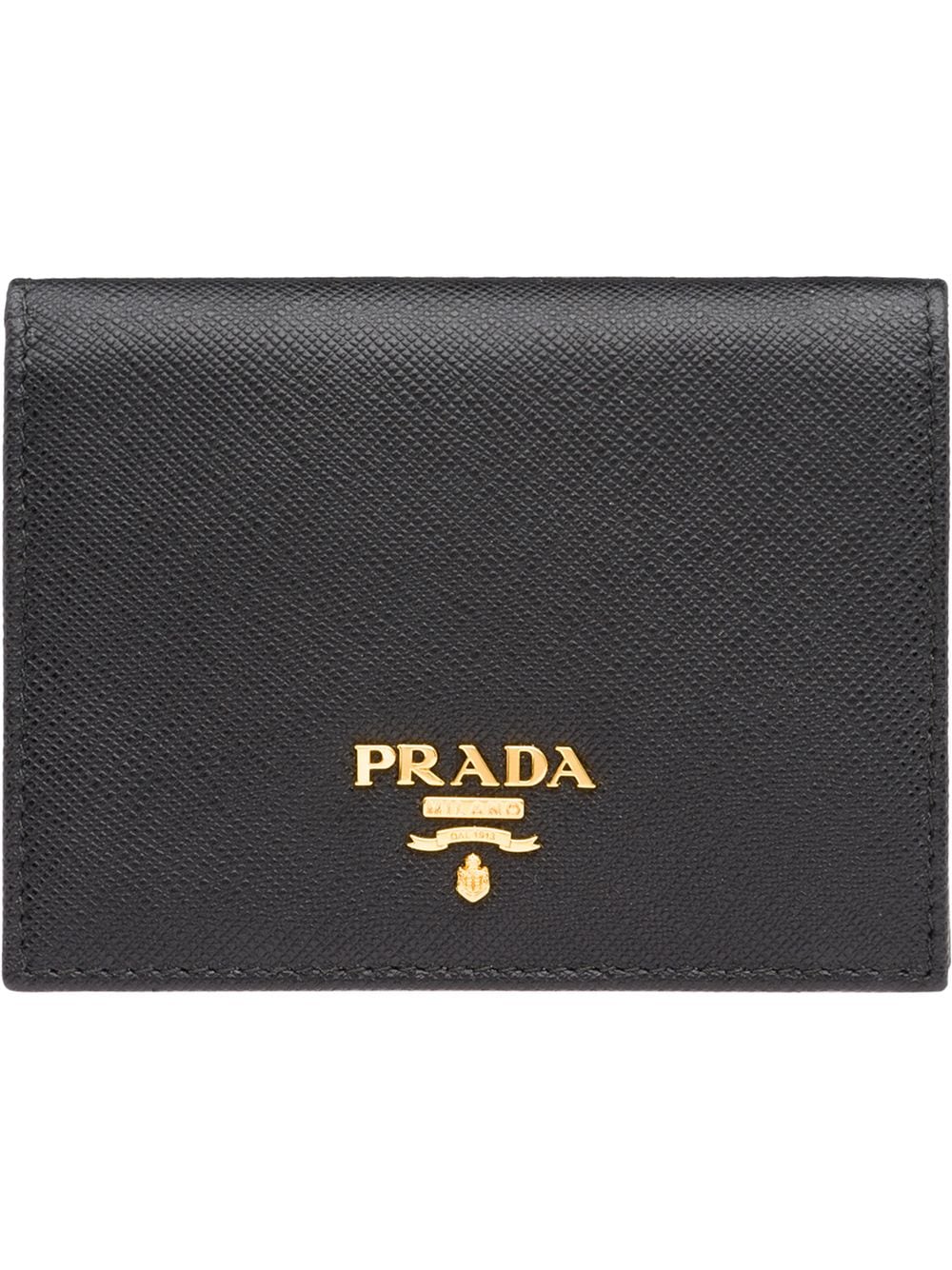 Prada Kleines Saffiano-Portemonnaie - Schwarz von Prada