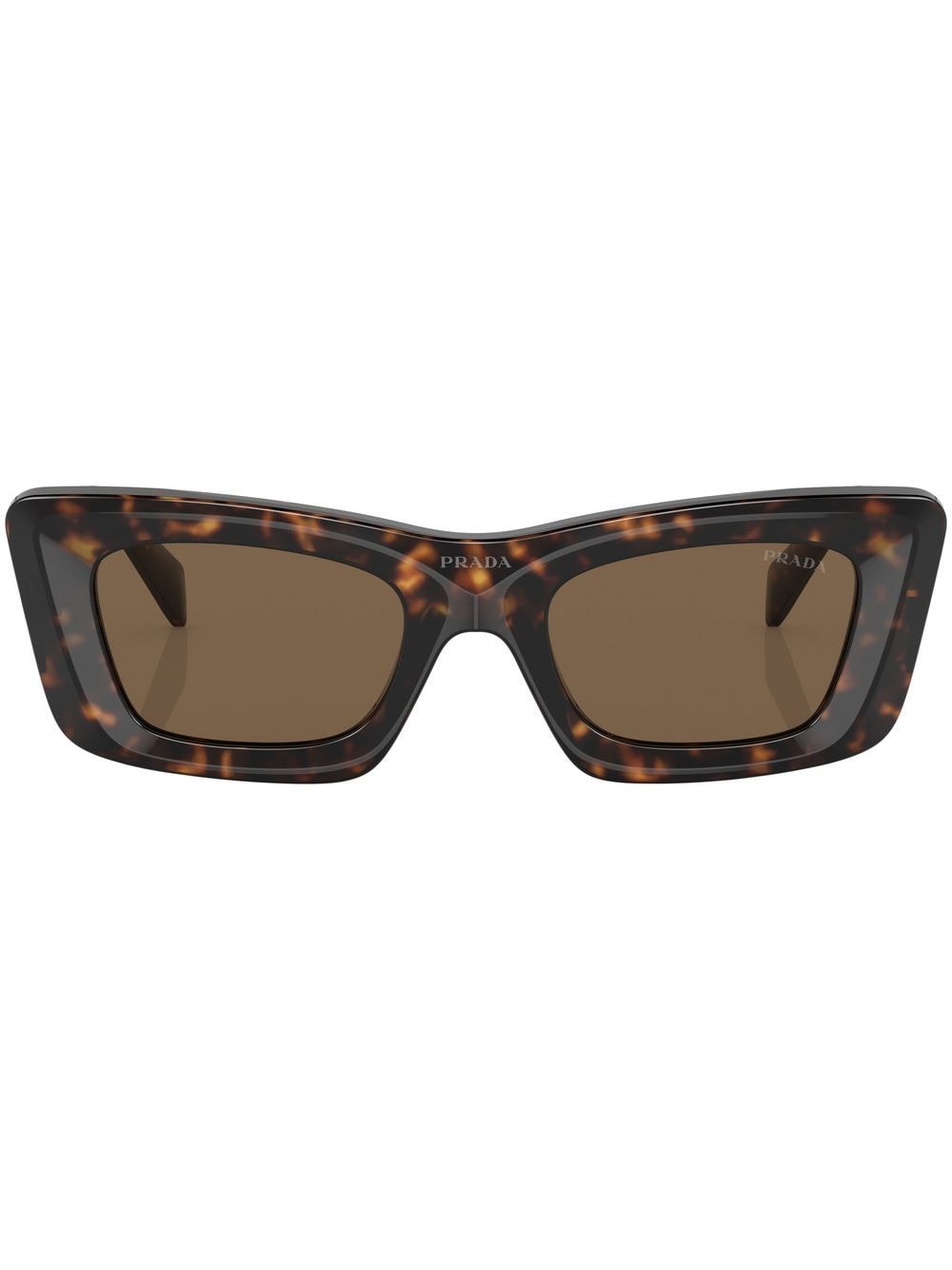 Prada Eyewear Sonnenbrille in Schildpattoptik - Grün von Prada Eyewear