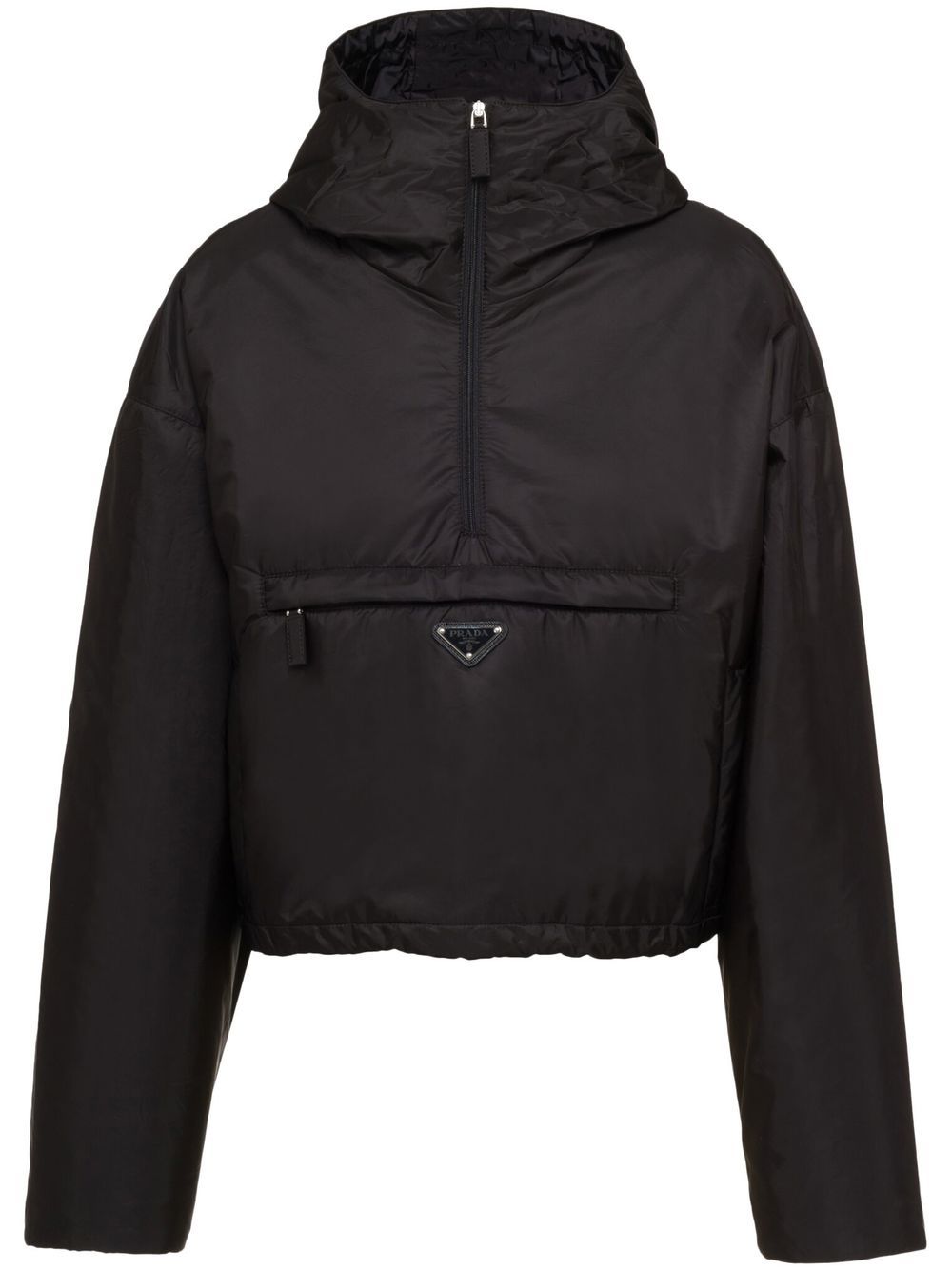 Prada Kapuzenjacke mit Logo - Schwarz von Prada