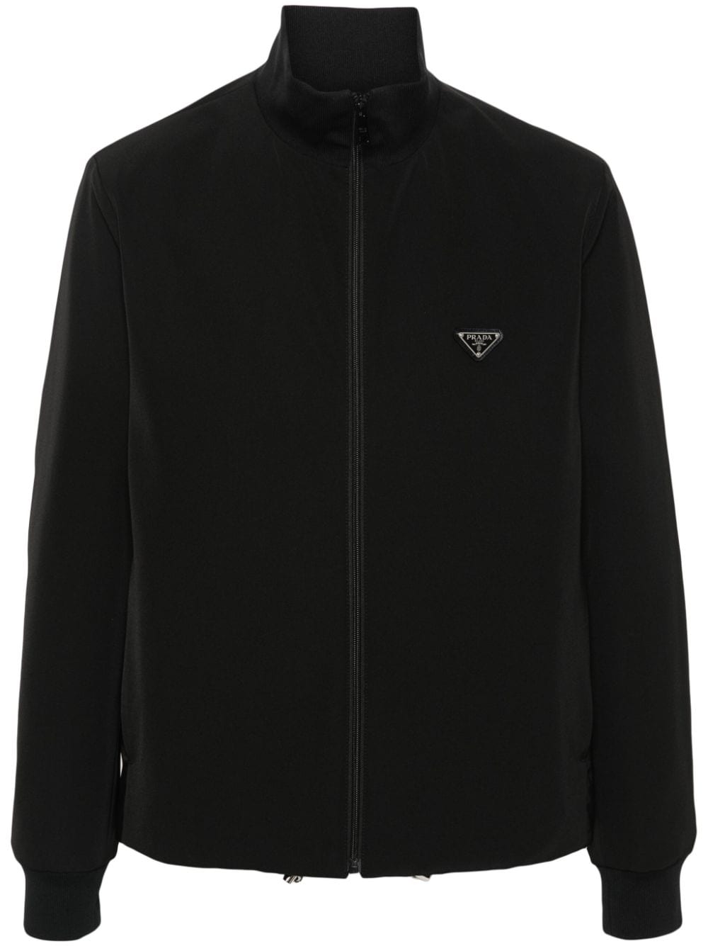 Prada Jacke mit Triangel-Logo - Schwarz von Prada