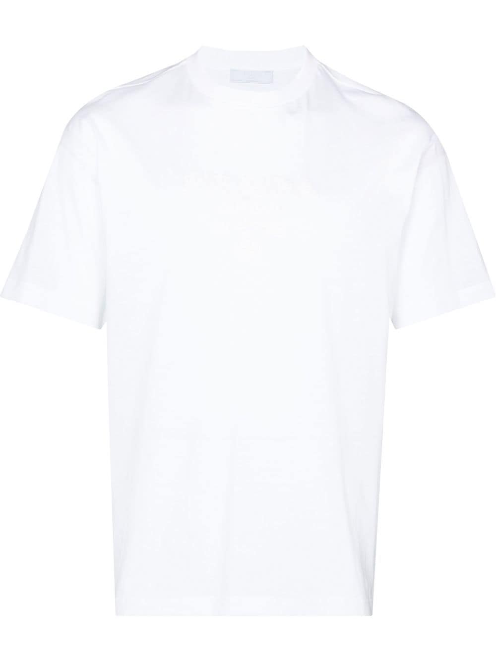 Prada T-Shirt mit rundem Ausschnitt - Weiß von Prada