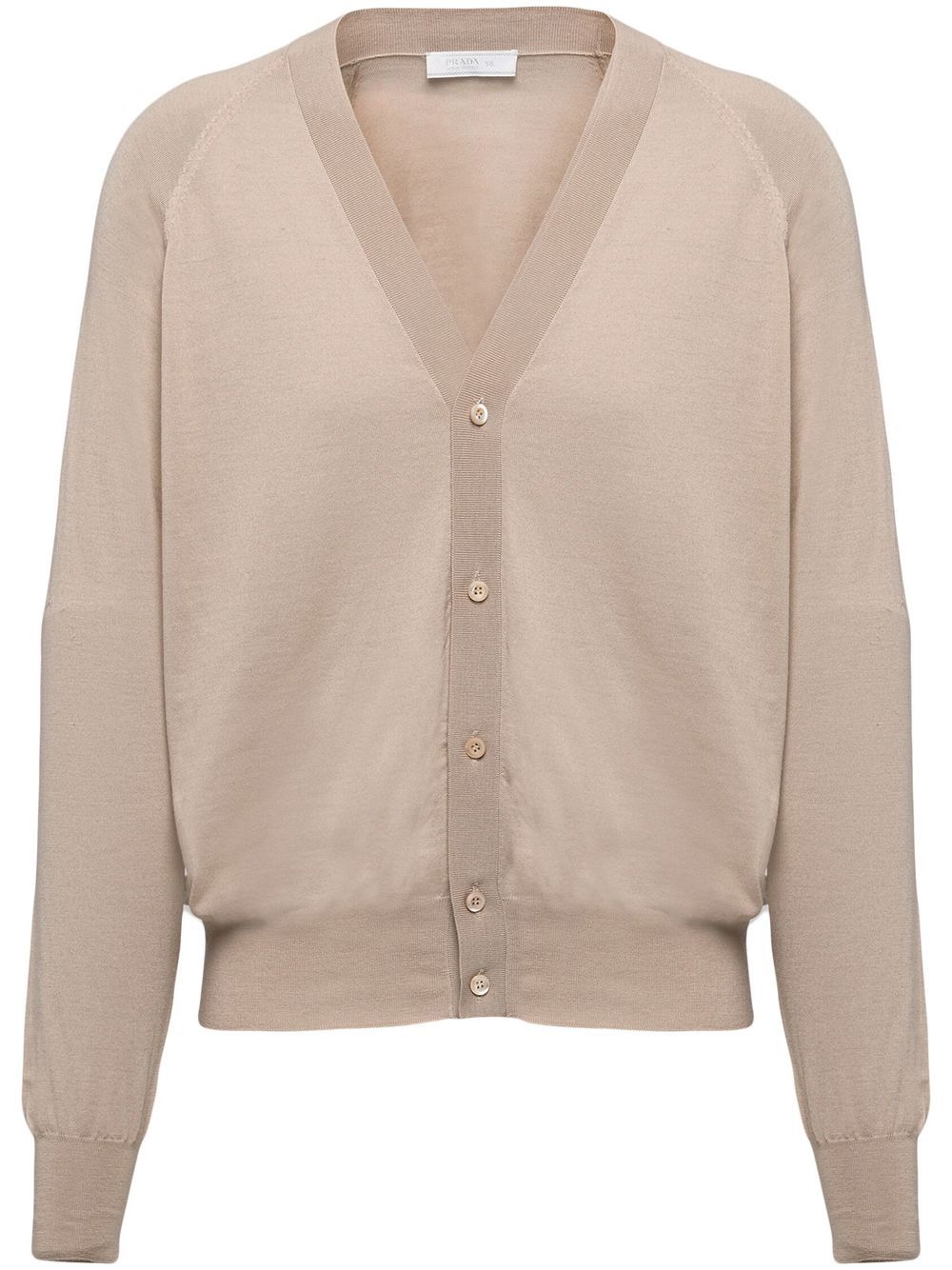 Prada Cardigan mit V-Ausschnitt - Nude von Prada