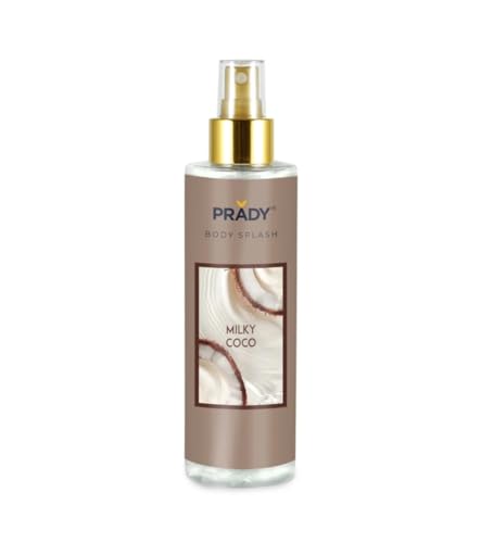Prady Body Splash Milky Coco Femme - 250 ml - Tropischer & frischer Körperduft mit Noten von cremiger Kokosnuss von Prady
