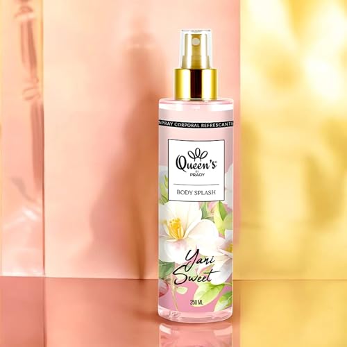Prady Body Splash Yani Sweet – 250 ml – weiblicher Körpernebel mit süßem, orientalischem und modernem Duft – inspiriert von modischen arabischen Parfums – tägliche Frische mit Eleganz und langer von Prady