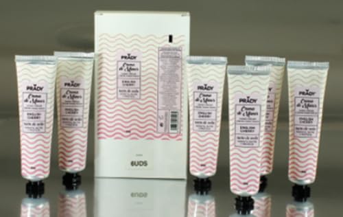 Prady Handcremes Rosa aus Bulgarien – 6 x 35 g – tiefe Feuchtigkeit mit elegantem Blumenduft – leichte Textur und schnelle Absorption – ideal für trockene Hände – Mini-Format tragbar von Prady