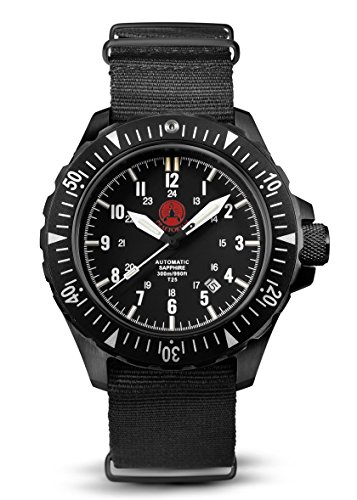 Praetorian Signifer Black Automatik Diver H3 Uhr - NATO Armband von Praetorian