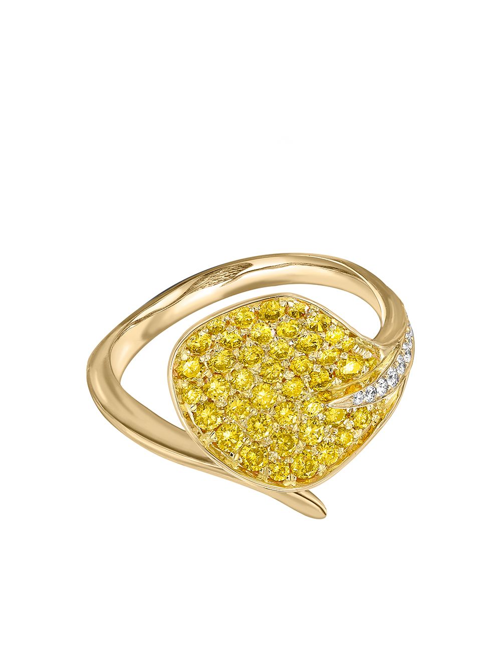 Pragnell 18kt Gelbgoldring mit Diamanten von Pragnell