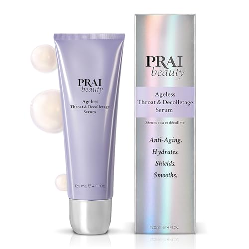 PRAI BEAUTY – Ageless Throat & Decolletage Advanced Anti-Falten-Gesichts Serum für Frauen, reife Haut – Straffend, aufhellend und feuchtigkeitsspendend – Anti-Aging-Aufhellungs Serum | 120 ml von Prai