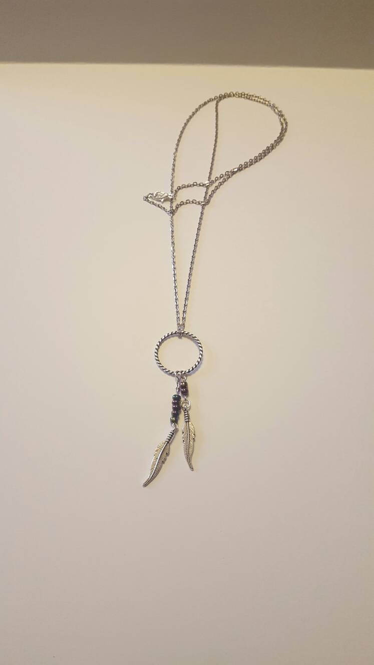 Feder-Halskette - Boho-Halskette Feder-Halskette - Boho-Halskette von PrairieDesignsbyMD