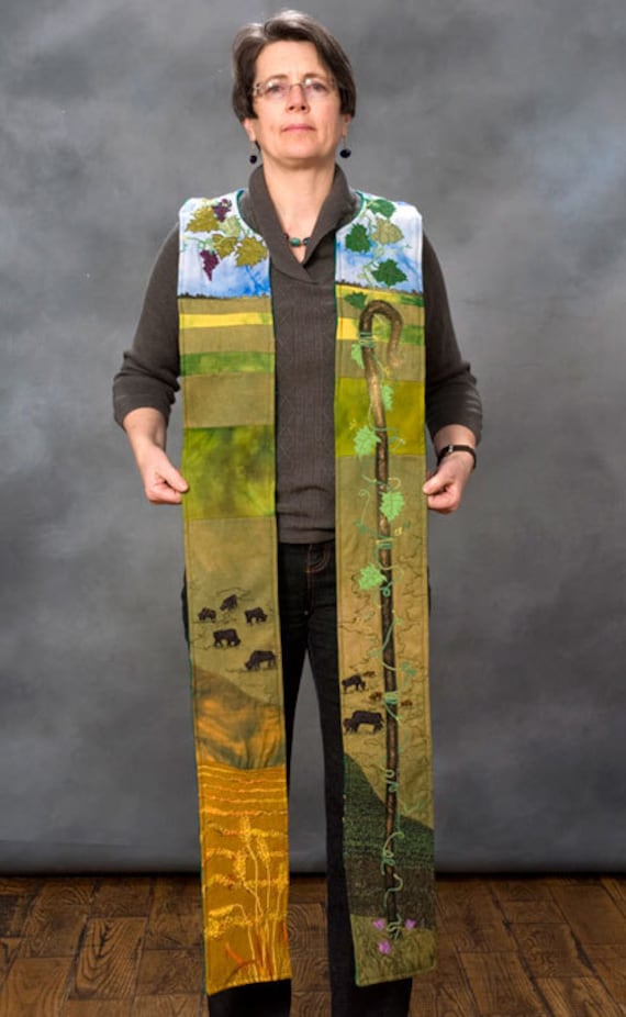 Auf Bestellung Stola Für Kleruskirche Liturgisch Wendbar Auf Bestellung Stola Für Kleruskirche Liturgisch Wendbar von PrairieFibreArtist