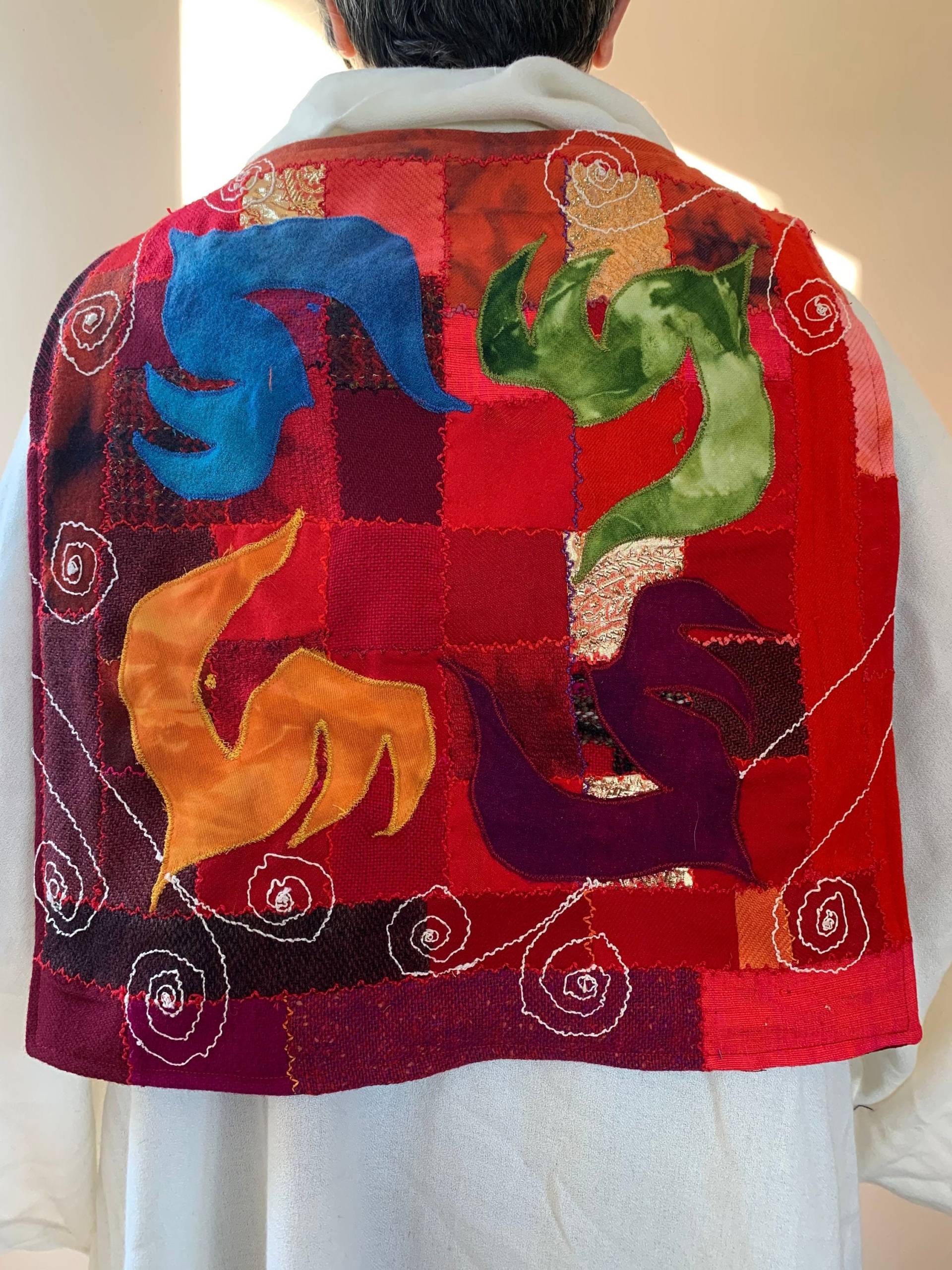 Pentakost Für Kleruskirche Liturgie Wende Roter Heiliger Geist von PrairieFibreArtist